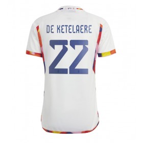 Belgien Charles De Ketelaere #22 Borta Kläder VM 2022 Kortärmad